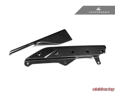 AutoTecknic Gloss Carbon Fiber Side Skirt Winglets BMW G42 2-Series 2022+ - ATK-BM-0884