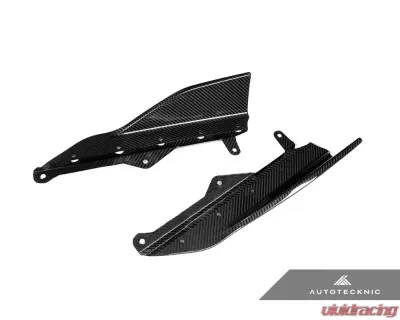 AutoTecknic Gloss Carbon Fiber Side Skirt Winglets BMW G42 2-Series 2022+ - ATK-BM-0884