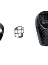AutoTecknic Carbon Fiber Gear Selector Cover BMW E9X M3 2008-2013                                     - ATK-BM-0990 - Image 5