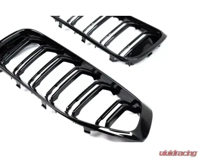 Auto Tecknic Painted Glazing Black Dual-Slat Front Grilles BMW G29 Z4 - ATK-BM-0611-DS-GB