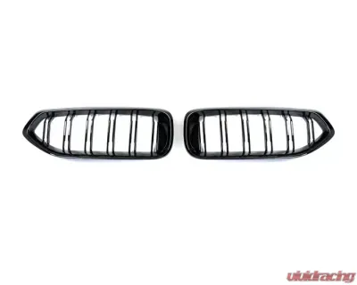 Auto Tecknic Painted Glazing Black Dual-Slat Front Grilles BMW G29 Z4 - ATK-BM-0611-DS-GB