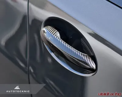 Auto Tecknic Dry Carbon Door Handle Trim Set BMW F98 X4M - ATK-BM-0009-4D