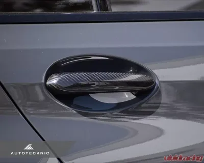 Auto Tecknic Dry Carbon Door Handle Trim Set BMW F98 X4M - ATK-BM-0009-4D