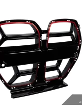 AutoTecknic Competition Sport Redline Front Grille BMW G80 M3 | G82/G83 M4 2021+                                     - ATK-BM-0412-RL - Image 2