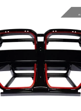 AutoTecknic Competition Sport Redline Front Grille BMW G80 M3 | G82/G83 M4 2021+                                     - ATK-BM-0412-RL - Image 3