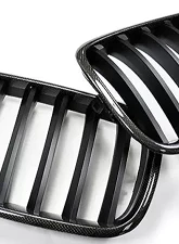 AutoTecknic Replacement Real Carbon Fiber Front Grilles BMW E70 X5 | X5M E71 X6 | X6M 2007-2014                                     - ATK-BM-0226 - Image 2