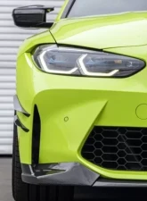 AutoTecknic Front Bumper Dry Carbon Canard Set BMW G80 M3 | BMW M4 2021+                                     - ATK-BM-0413 - Image 4