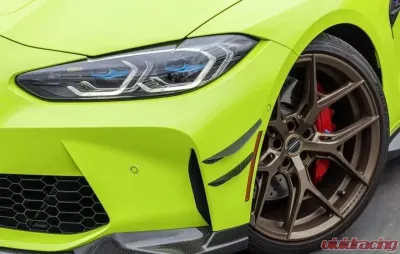 AutoTecknic Front Bumper Dry Carbon Canard Set BMW G80 M3 | BMW M4 2021+ - ATK-BM-0413