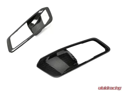 Auto Tecknic Dry Carbon Interior Door Handle Trim Set BMW G80 M3 - ATK-BM-0357-G80