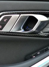Auto Tecknic Dry Carbon Interior Door Handle Trim Set BMW G80 M3                                     - ATK-BM-0357-G80 - Image 5