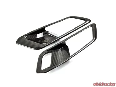 Auto Tecknic Dry Carbon Interior Door Handle Trim Set BMW G80 M3 - ATK-BM-0357-G80