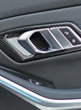 Auto Tecknic Dry Carbon Interior Door Handle Trim Set BMW G80 M3                                     - ATK-BM-0357-G80 - Image 8