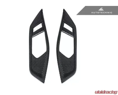 AutoTecknic Dry Carbon Interior Door Handle Trim Set BMW G82 | G83 M4 2021-2023 - ATK-BM-0421