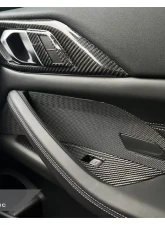 AutoTecknic Dry Carbon Interior Door Handle Trim Set BMW G82 | G83 M4 2021-2023                                     - ATK-BM-0421 - Image 5
