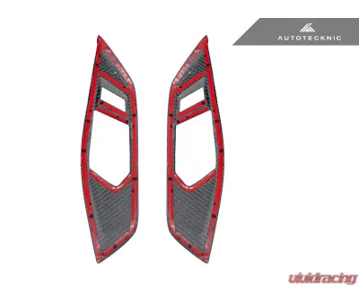 AutoTecknic Dry Carbon Interior Door Handle Trim Set BMW G82 | G83 M4 2021-2023 - ATK-BM-0421