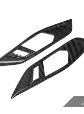 AutoTecknic Dry Carbon Interior Door Handle Trim Set BMW G82 | G83 M4 2021-2023                                     - ATK-BM-0421 - Image 7