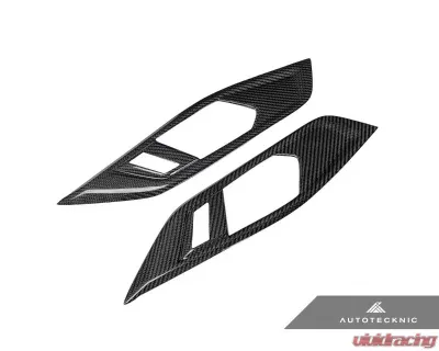 AutoTecknic Dry Carbon Interior Door Handle Trim Set BMW G82 | G83 M4 2021-2023 - ATK-BM-0421