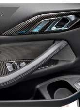 AutoTecknic Dry Carbon Interior Door Handle Trim Set BMW G82 | G83 M4 2021-2023                                     - ATK-BM-0421 - Image 8