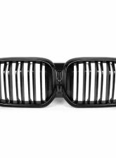 AutoTecknic Painted Dual-Slat Glazing Black Front Grille BMW G01 X3 | G02 X4 LCI 2018-2023                                     - ATK-BM-0621-DS-GB - Image 7