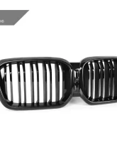 AutoTecknic Painted Dual-Slat Glazing Black Front Grille BMW G01 X3 | G02 X4 LCI 2018-2023                                     - ATK-BM-0621-DS-GB - Image 2