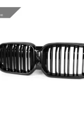 AutoTecknic Painted Dual-Slat Glazing Black Front Grille BMW G01 X3 | G02 X4 LCI 2018-2023                                     - ATK-BM-0621-DS-GB - Image 3