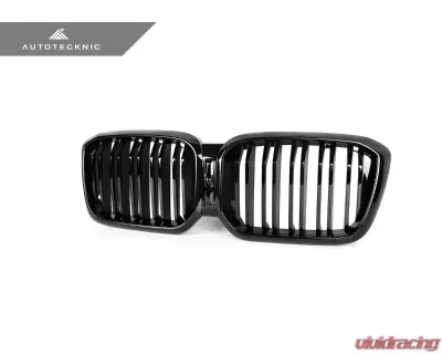 AutoTecknic Painted Dual-Slat Glazing Black Front Grille BMW G01 X3 | G02 X4 LCI 2018-2023 - ATK-BM-0621-DS-GB