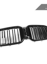 AutoTecknic Painted Dual-Slat Glazing Black Front Grille BMW G01 X3 | G02 X4 LCI 2018-2023                                     - ATK-BM-0621-DS-GB - Image 4