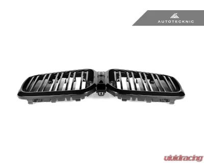 AutoTecknic Painted Dual-Slat Glazing Black Front Grille BMW G01 X3 | G02 X4 LCI 2018-2023 - ATK-BM-0621-DS-GB