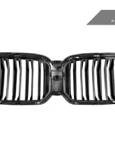 AutoTecknic Painted Dual-Slat Glazing Black Front Grille BMW G01 X3 | G02 X4 LCI 2018-2023                                     - ATK-BM-0621-DS-GB - Image 6