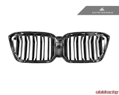 AutoTecknic Painted Dual-Slat Glazing Black Front Grille BMW G01 X3 | G02 X4 LCI 2018-2023 - ATK-BM-0621-DS-GB