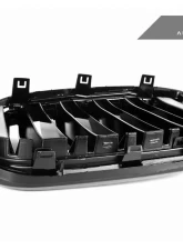 AutoTecknic Painted Dual-Slat Glazing Black Front Grille BMW G01 X3 | G02 X4 LCI 2018-2023                                     - ATK-BM-0621-DS-GB - Image 7