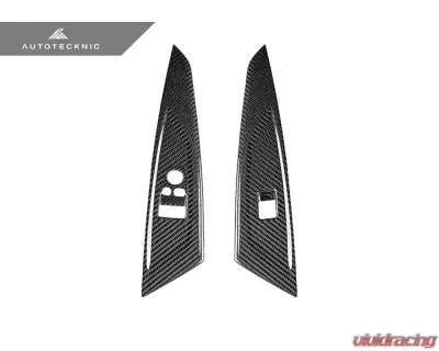 Auto Tecknic Gloss Finish Dry Carbon Window Switch Panel Trim Set BMW M4 G82 | G83 2021-2023 - ATK-BM-0422