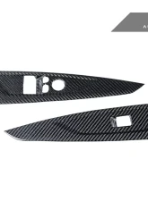 Auto Tecknic Gloss Finish Dry Carbon Window Switch Panel Trim Set BMW M4 G82 | G83 2021-2023                                     - ATK-BM-0422 - Image 2