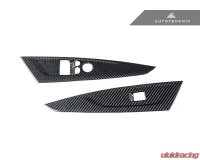 Auto Tecknic Gloss Finish Dry Carbon Window Switch Panel Trim Set BMW M4 G82 | G83 2021-2023 - ATK-BM-0422