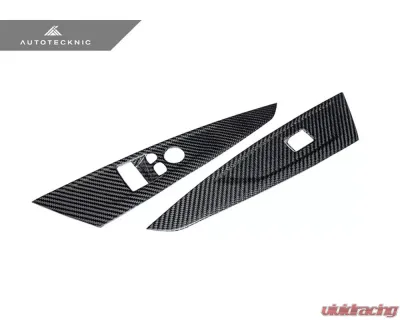 Auto Tecknic Gloss Finish Dry Carbon Window Switch Panel Trim Set BMW M4 G82 | G83 2021-2023 - ATK-BM-0422