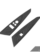 Auto Tecknic Gloss Finish Dry Carbon Window Switch Panel Trim Set BMW M4 G82 | G83 2021-2023                                     - ATK-BM-0422 - Image 4