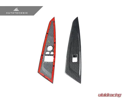 Auto Tecknic Gloss Finish Dry Carbon Window Switch Panel Trim Set BMW M4 G82 | G83 2021-2023 - ATK-BM-0422