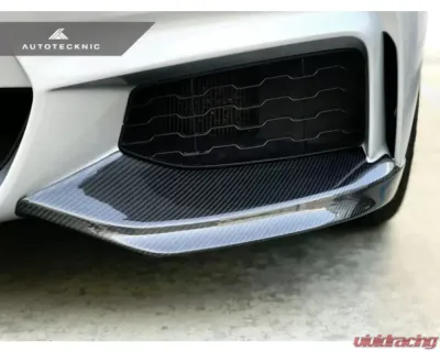 AutoTecknic Vacuumed Carbon Fiber Aero Splitters BMW F32 | F33 | F36 4-Series M-Sport - BM-0016