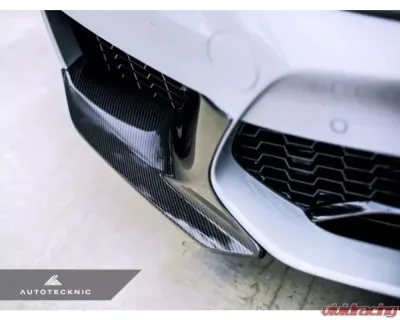 AutoTecknic Dry Carbon Performance Aero Splitters BMW F90 M5 - BM-0019
