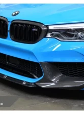 AutoTecknic Dry Carbon Fiber Center Front Lip BMW F90 M5 Competition PRE-LCI                                     - BM-0020 - Image 2