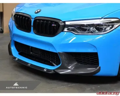 AutoTecknic Dry Carbon Fiber Center Front Lip BMW F90 M5 Competition PRE-LCI - BM-0020