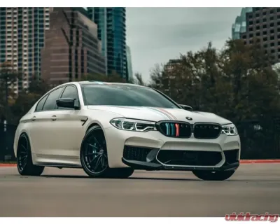 AutoTecknic Dry Carbon Fiber Center Front Lip BMW F90 M5 Competition PRE-LCI - BM-0020