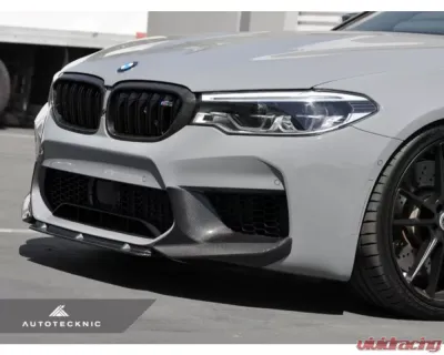 AutoTecknic Dry Carbon Fiber Center Front Lip BMW F90 M5 Competition PRE-LCI - BM-0020