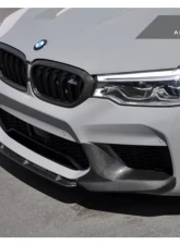 AutoTecknic Dry Carbon Fiber Center Front Lip BMW F90 M5 Competition PRE-LCI                                     - BM-0020 - Image 5