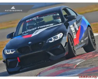 AutoTecknic Dry Carbon Fiber Center Front Lip BMW F87 M2 Competition - BM-0023