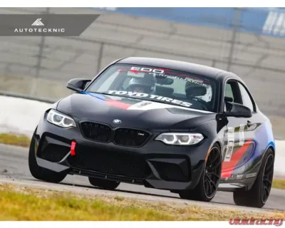 AutoTecknic Dry Carbon Fiber Center Front Lip BMW F87 M2 Competition - BM-0023
