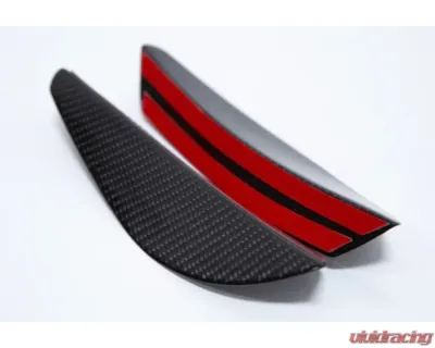 AutoTecknic Front Bumper Dry Carbon Canard Set BMW E9X M3 - BM-0087-E9X