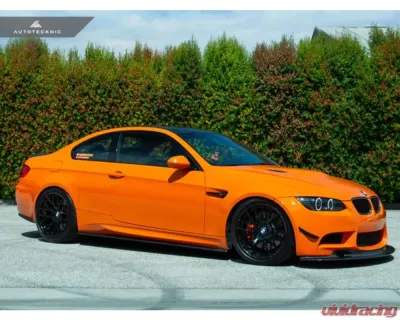 AutoTecknic Front Bumper Dry Carbon Canard Set BMW E9X M3 - BM-0087-E9X