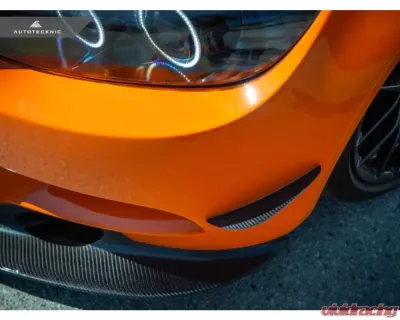 AutoTecknic Front Bumper Dry Carbon Canard Set BMW E9X M3 - BM-0087-E9X