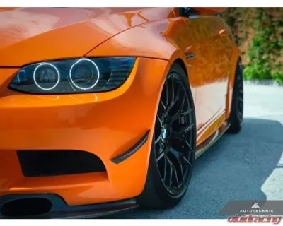 AutoTecknic Front Bumper Dry Carbon Canard Set BMW E9X M3 - BM-0087-E9X